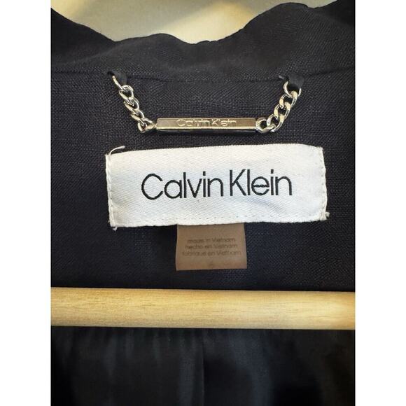 Calvin Klein Women’s Blue Business Open Front Blazer Suit W/ Pants Size 8 - Picture 2 of 13